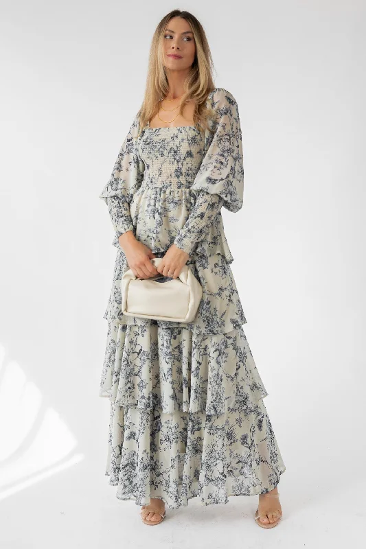 Florence Floral Tiered Maxi Dress