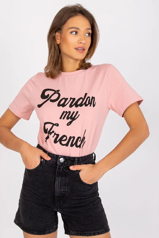 Pardon My French Cotton Crewneck Women’s Graphic Short Sleeve Tee